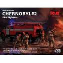 Chernobyl 2. Fire Fighters (AC-40-137A firetruck  4 figures diorama base with background)