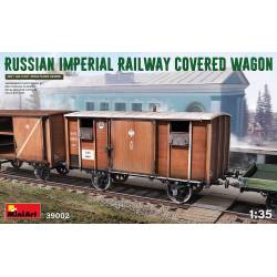 RUSSIAN IMPERIAL RAILWAY COVERED WAGON