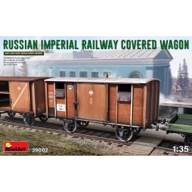 RUSSIAN IMPERIAL RAILWAY COVERED WAGON