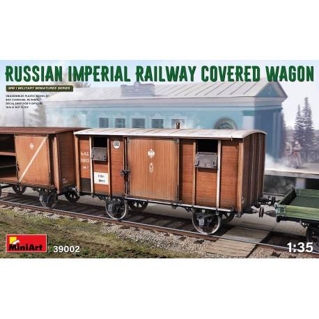 RUSSIAN IMPERIAL RAILWAY COVERED WAGON