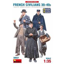 FRENCH CIVILIANS ’30-’40s. RESIN HEADS