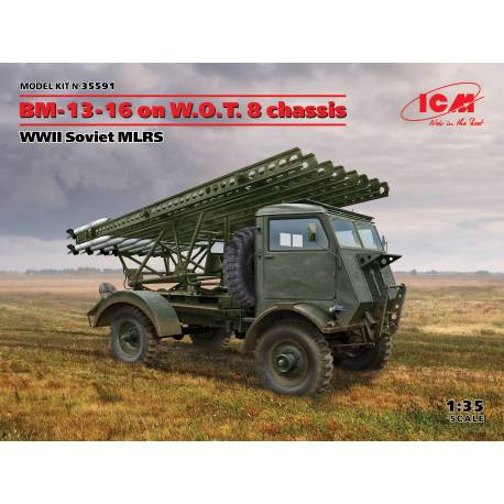 BM-13-16 on W.O.T. 8 chassis WWII Soviet MLRS