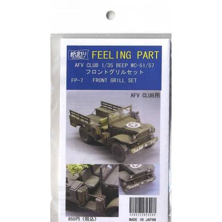  FRONT GRILL SET for AFV CLUB BEEP WC-51/57 1/35ème  