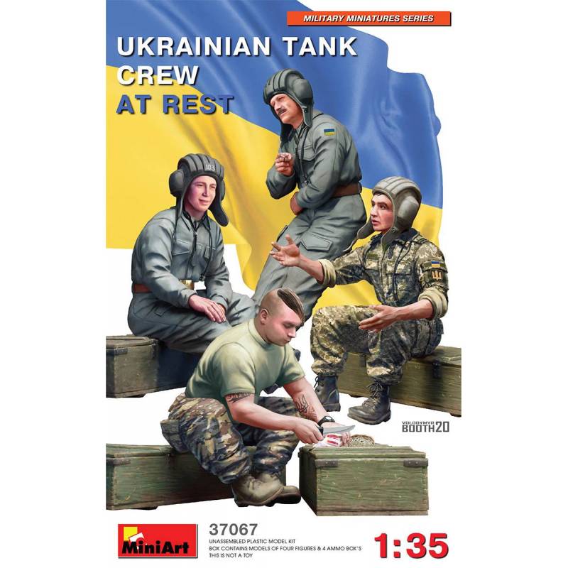 Figurina Equipaggio Di Carro Armato Ucraino In Riposo Miniart