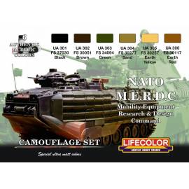 Nato M.E.R.D.C. set 6x 22ml acrylic colours 