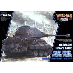World War Toons King Tiger compatible avec Porsche Turret German Heavy Tank