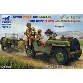 BRITISH RECCE AND SIGNALS LIGHT TRUCK (2 KITS ) with CREWS