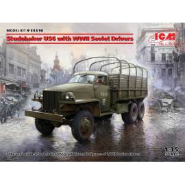 Studebaker US6 with WWII Soviet Drivers