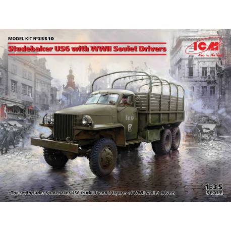 Studebaker US6 with WWII Soviet Drivers