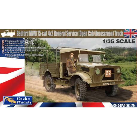Bedford MWD 15-cwt 4x2 General Service (Open Cab/Aeroscreen) Truck