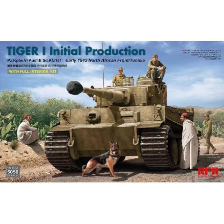 Tiger I Initial Production Pz.Kpfw.VI Ausf.E Sd.Kfz181 Early 1943 North African Front/Tunisia