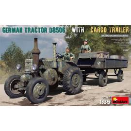 GERMAN TRACTOR D8506 WITH CARGO TRAILER