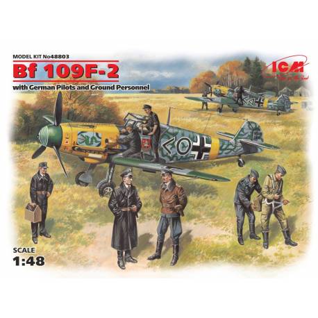 Bf 109F-2 with German Pilots and Ground Personnel