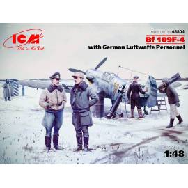 Bf 109F-4 with German Luftwaffe Personne