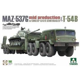 MAZ-537G mid production with CHMZAP-5247G Semitrailer & T-54B