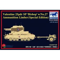 Valentine 25pdr SP ‘Bishop’ w/ No.27 Ammunition Limber (spécial édition)
