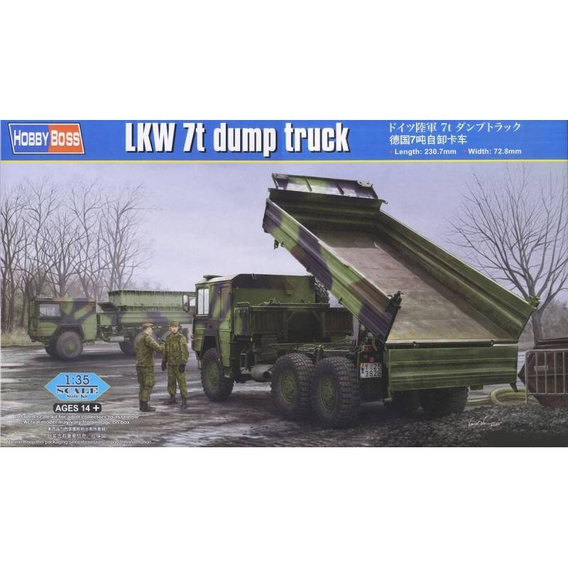 Modello Camion LKW 7T Dump Truck Hobby Boss 85520 1/35 Modello Carro Promo
