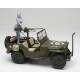 1/4 ton 4x4 Utility Truck (Cal. 50 M2 Machine Gun) w/Blond Girl's Figure