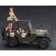 1/4 ton 4x4 Utility Truck (Cal. 50 M2 Machine Gun) w/Blond Girl's Figure