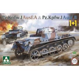 Maquette char Pz.Kpfw.I Ausf.A & Pz.Kpfw.I Ausf.B|TAKOM|2145|1:35