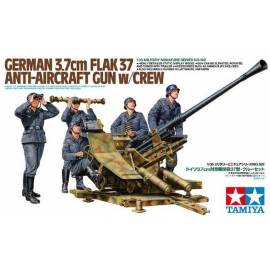 3.7cm FLAK37 Anti-Aircraft Gun - w/Crew Set 