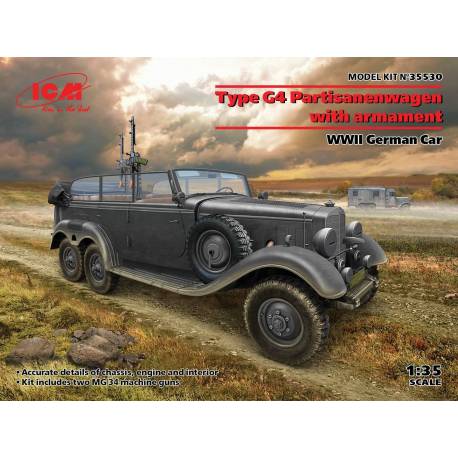 Type G4 Partisanenwagen with armament  WWII German car