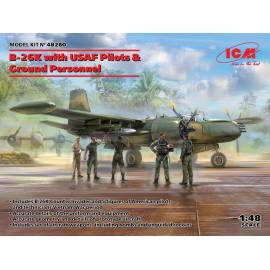 B-26K with USAF Pilots & Ground Personnel