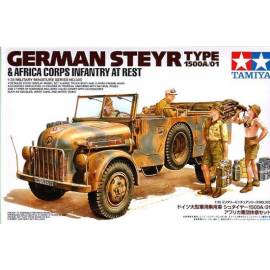 German Steyr Type 1500A/01 - & Africa Corps infantry at rest 