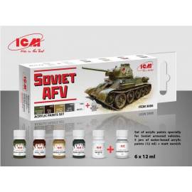 Acrylic paint set for Soviet AFV WWII