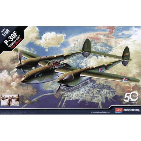 Maquette Avion P-38F Glacier Girl|Academy|12208|1:48