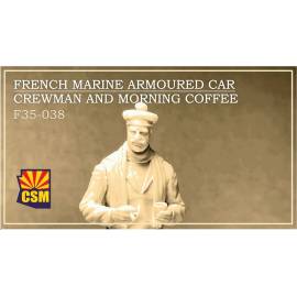 French marine armoured car officer