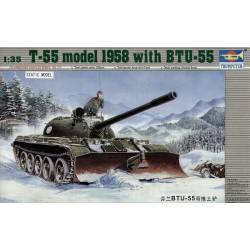 Finnish T-55 model 1958 with BTU-55 