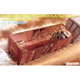 German Railway Gondola Type Ommr w/AA Gun Crew