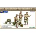 WWII US Paratroops with Cushman Parascooter and cable reel cart (Set 2)