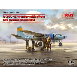 A-26C-15 Invader w/USAF pilots and ground personnel