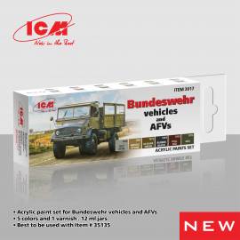 Acrylic paint set for Bundeswehr vehicles and AFVs