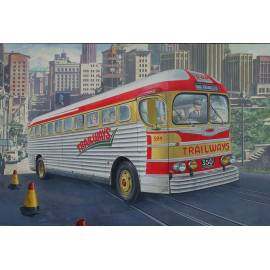 GMC PD-3751 "Silverside Trailwagon" Trailways Company
