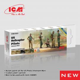 Acrylic Paint Set for US Helicopter Pilots (Vietnam War)