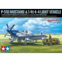 North American P-51D Mustang & 1/4 ton 4x4 Light Vehicle Set