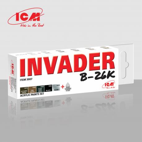 Acrylic paint set for Invader B26K