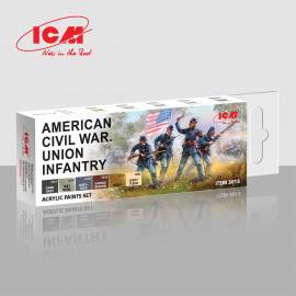 Acrylic paint set for American Civil War Union Infantry
