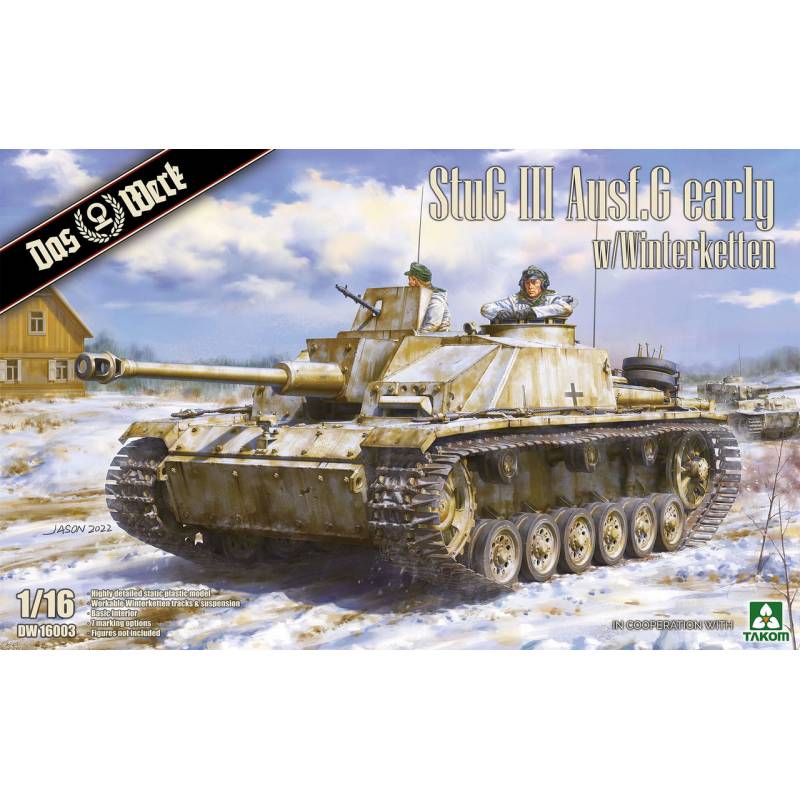 Modellino Carro Stug III Ausf. G Early W/Winterketten DAS WERK 16003 1:16