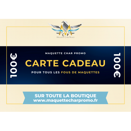 E-carte Cadeau Maquette Char Promo