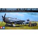 Republic P-47D Thunderbolt "Bubbletop" & 1/4 ton 4x4 Light Vehicle Set