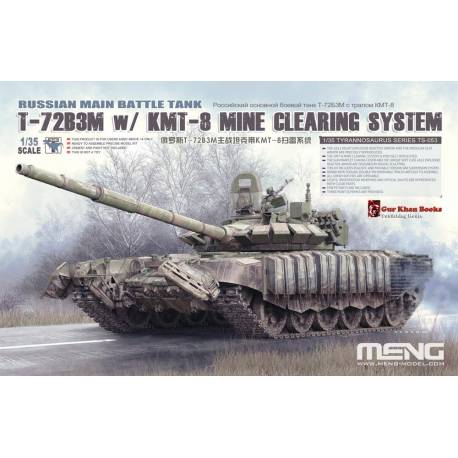 RUSSIAN MAIN BATTLE TANK T-72B3M w/ KMT-8 MINE CLEARING SYSTEM
