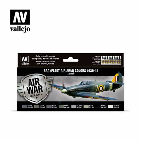 SET DE PEINTURE FLEET AIR ARM COULEURS 1939/45 VALLEJO|8X17ml|71147
