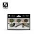 SET DE PEINTURE ROUES ET CHENILLES MODEL AIR VALLEJO| 6X17ml|71213