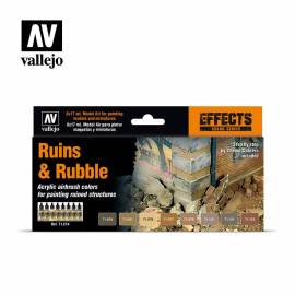 Set de peintures RUINES et DÉCOMBRES Model air Vallejo
