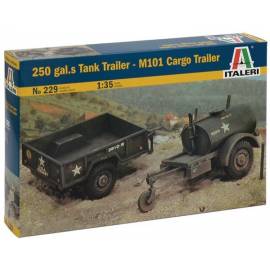 250 gal.s Tank Trailer - M101 Cargo Trailer