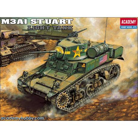 Char M3A1 Stuart Light Tank US|ACADEMY|13269|1:35